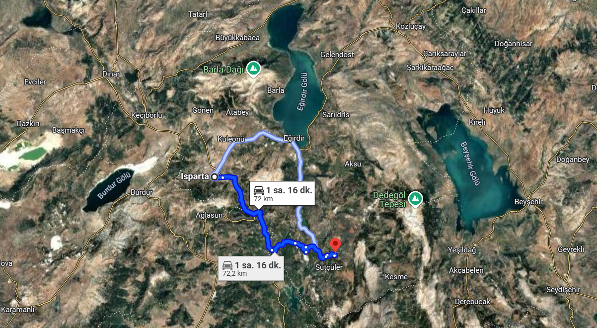 ISPARTA SÜTÇÜLER HACIAHMETLER  KÖYÜNDE  1.090  M² TARLA SATILIKTIR - ISPARTA SÜTÇÜLER fotoğraf 6